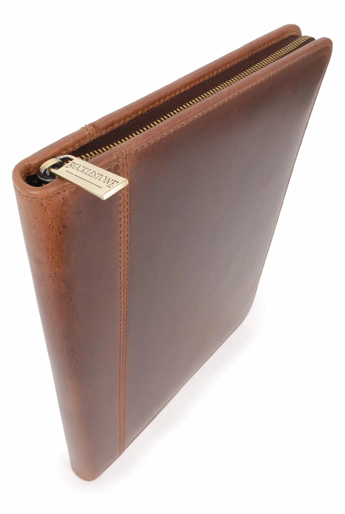 Portadocumentos Hombre en Cuero - Carpeta A4 y Portafolio de Viaje - Porta Tablet y Cuaderno de Trabajo - London - Marrón
