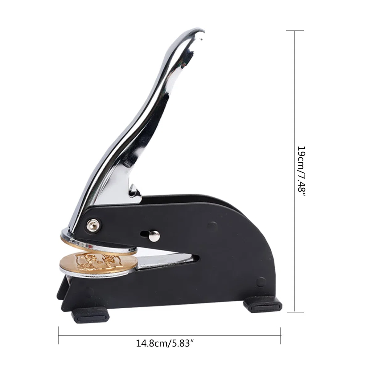 Sello de acero de escritorio manual, sello, nombre de la empresa, máquina de sellado, máquina de estampación, sello de forma, sello de mano de alta presión, máquina de estampado manual