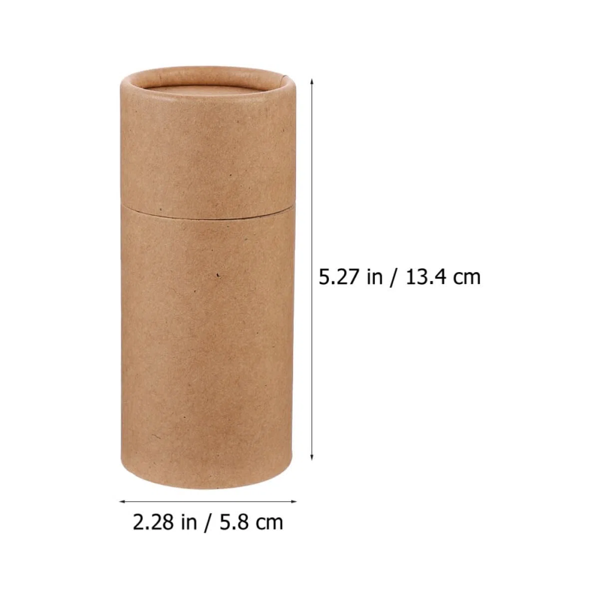 OSOLADY Embalaje de Botellas de Aceite Esencial Caja Cilíndrica de Papel Kraft y Fácil de Transportar 8 Unidades, Ecológica