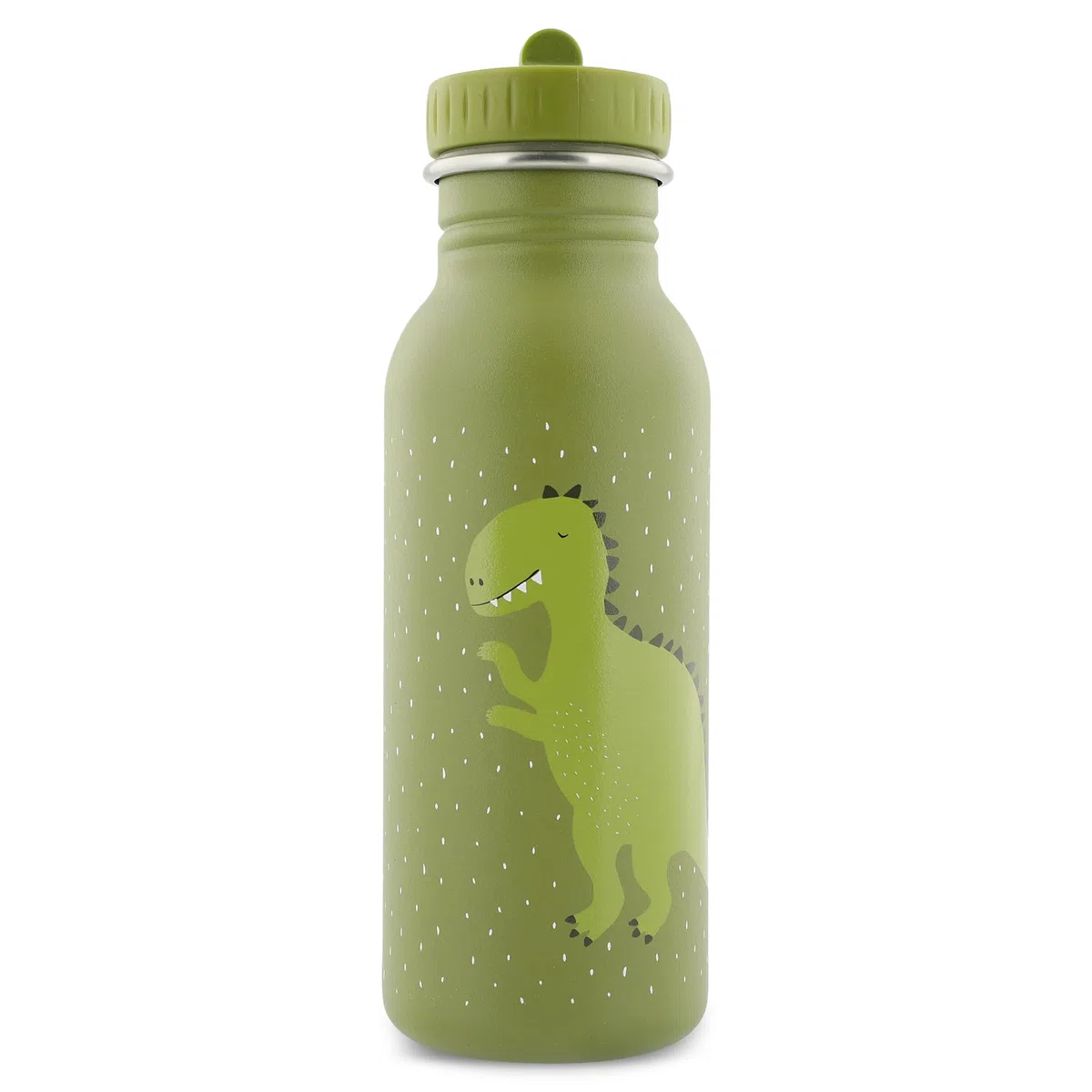 Trixie - Botella de beber para niños de acero inoxidable 500ml - Mr. Dino (Dinosaurio)