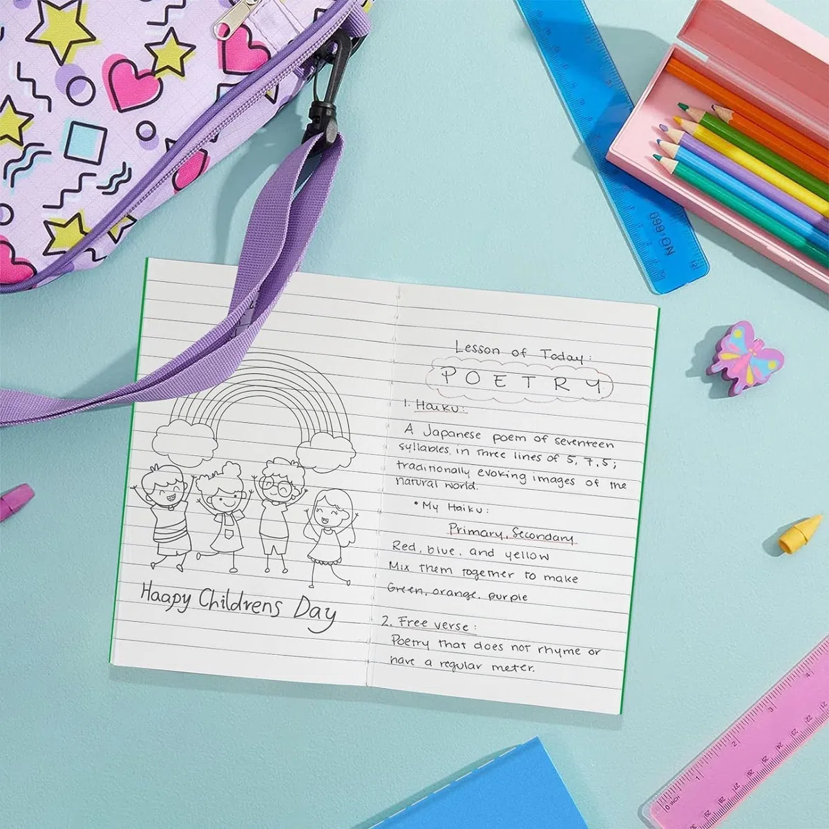 Paquete de 100 cuadernos coloridos a granel, cuadernos de bolsillo pequeño de 9 x 14 cm, blocs de notas rayados, cuadernos de bocetos para niños, estudiantes, oficina, 24 hojas/48 páginas (3.5 x 5.5