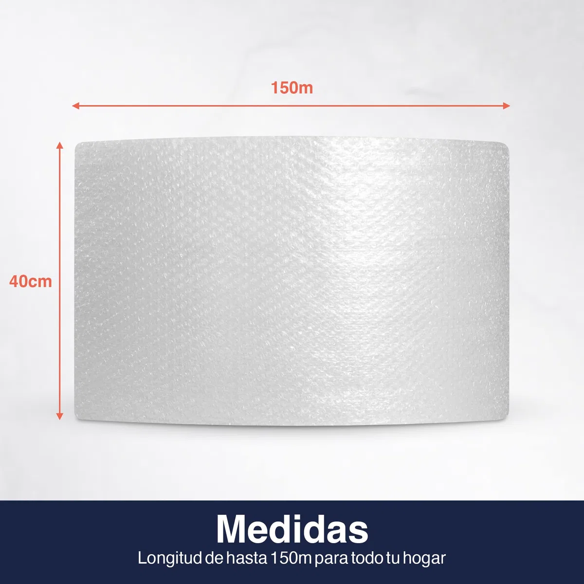 Precifilm Papel Burbujas para Embalaje - Plástico de Burbujas en Rollo para Embalar Cajas de Cartón en Mudanzas y Envíos (40 CM)