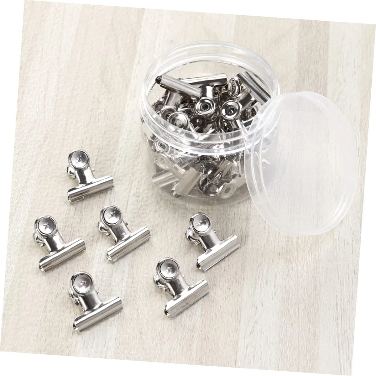 SHINEOFI 60 Piezas Clips De Carpetas Financieras Grandes Abrazaderas De Papel Rieles Clips De Carpeta De Imagen Clips Metálicos Para Papel Abrazaderas De Papel De Archivo Oro Rosa