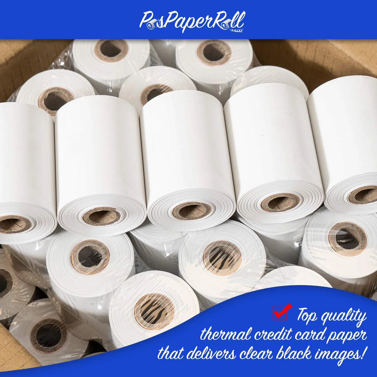 2 1/4 "x 85 de papel térmico (24 rollos), funciona para VeriFone impresora Tranz 420, Verifone Vx510, Verifone vx510le, Verifone VX570