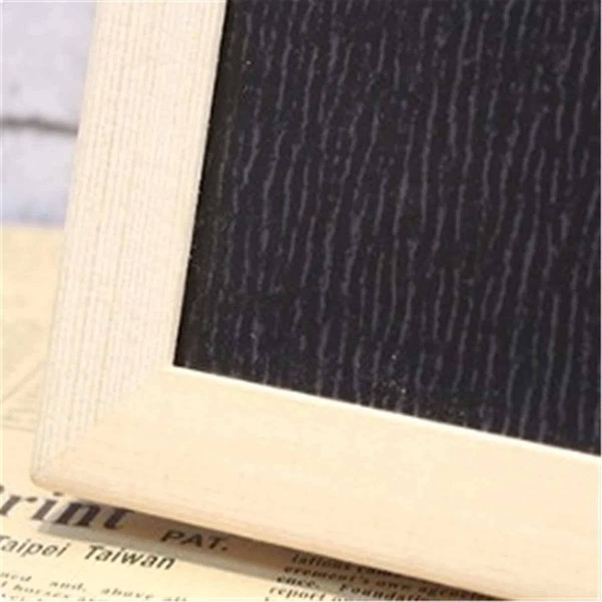 Pizarra, señalización de Escritorio, Tablero de Notas de Madera Vertical, Adecuado para Bares, restaurantes (30x40cm)