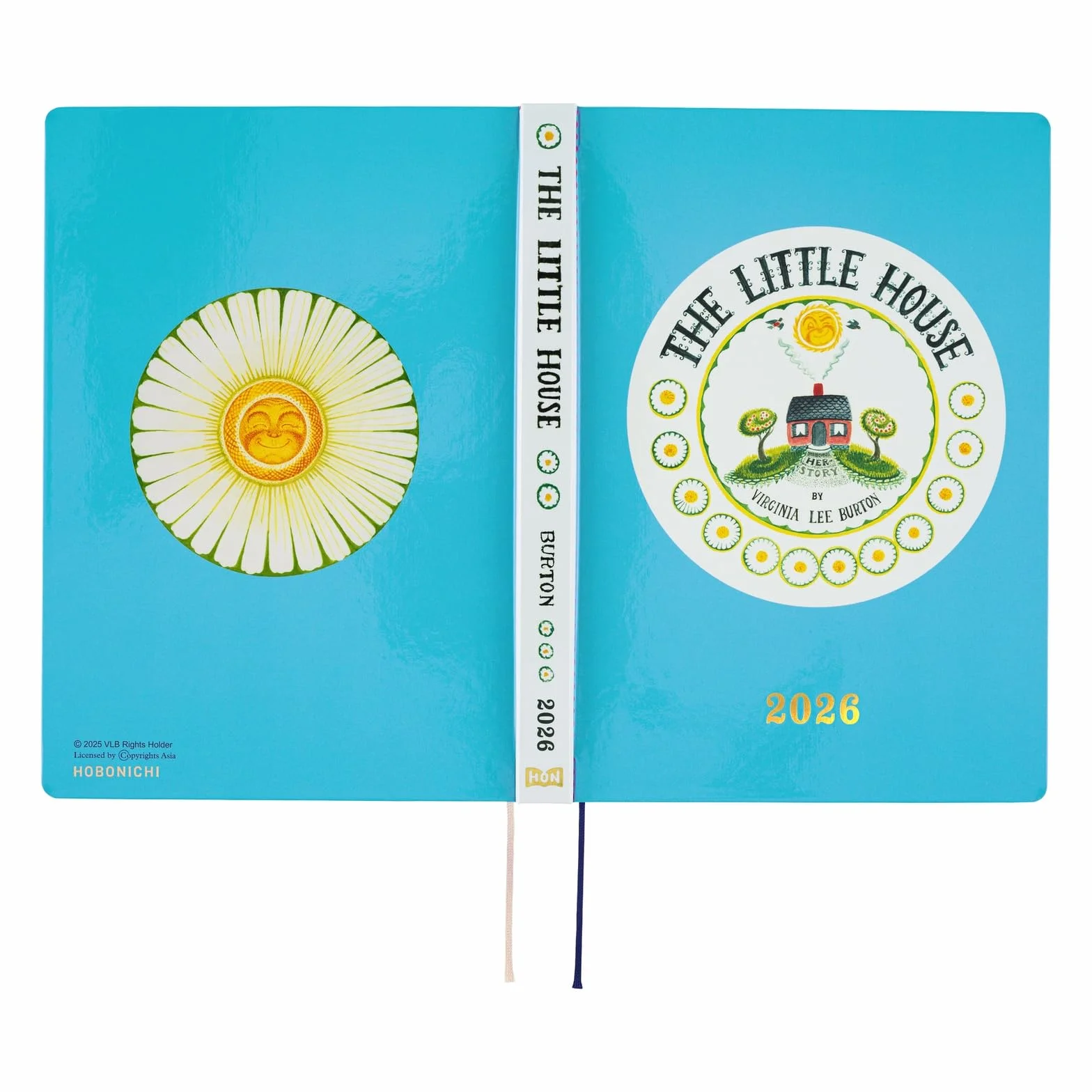 Hobonichi Techo HON A5 2026 - Virginia Lee Burton: The Little House (Inglés, planificador de inicio de enero)