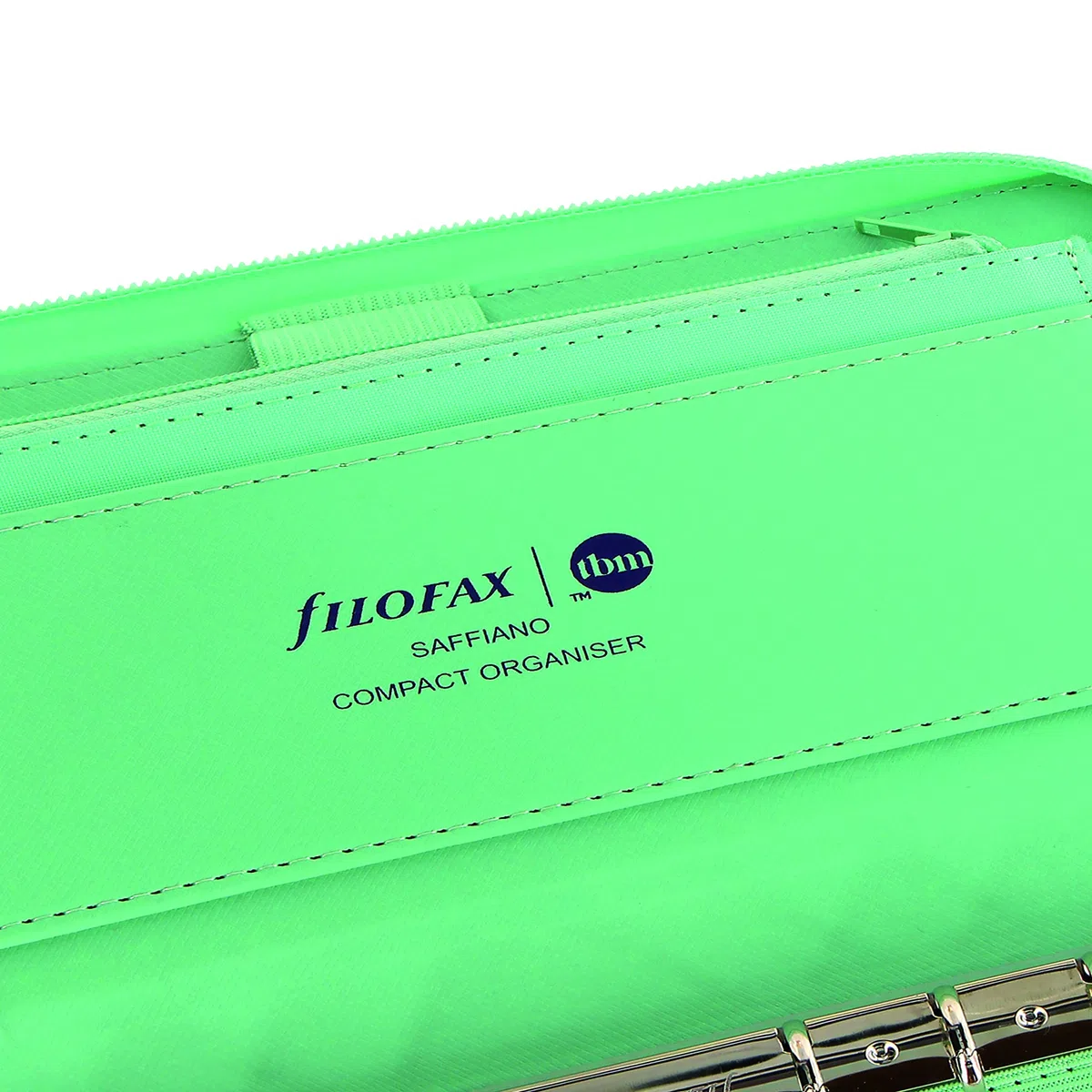 Filofax Organizador Saffiano Personal MT028776 de edición limitada con cierre compacto con aspecto de piel y seis anillas MT028776 azul