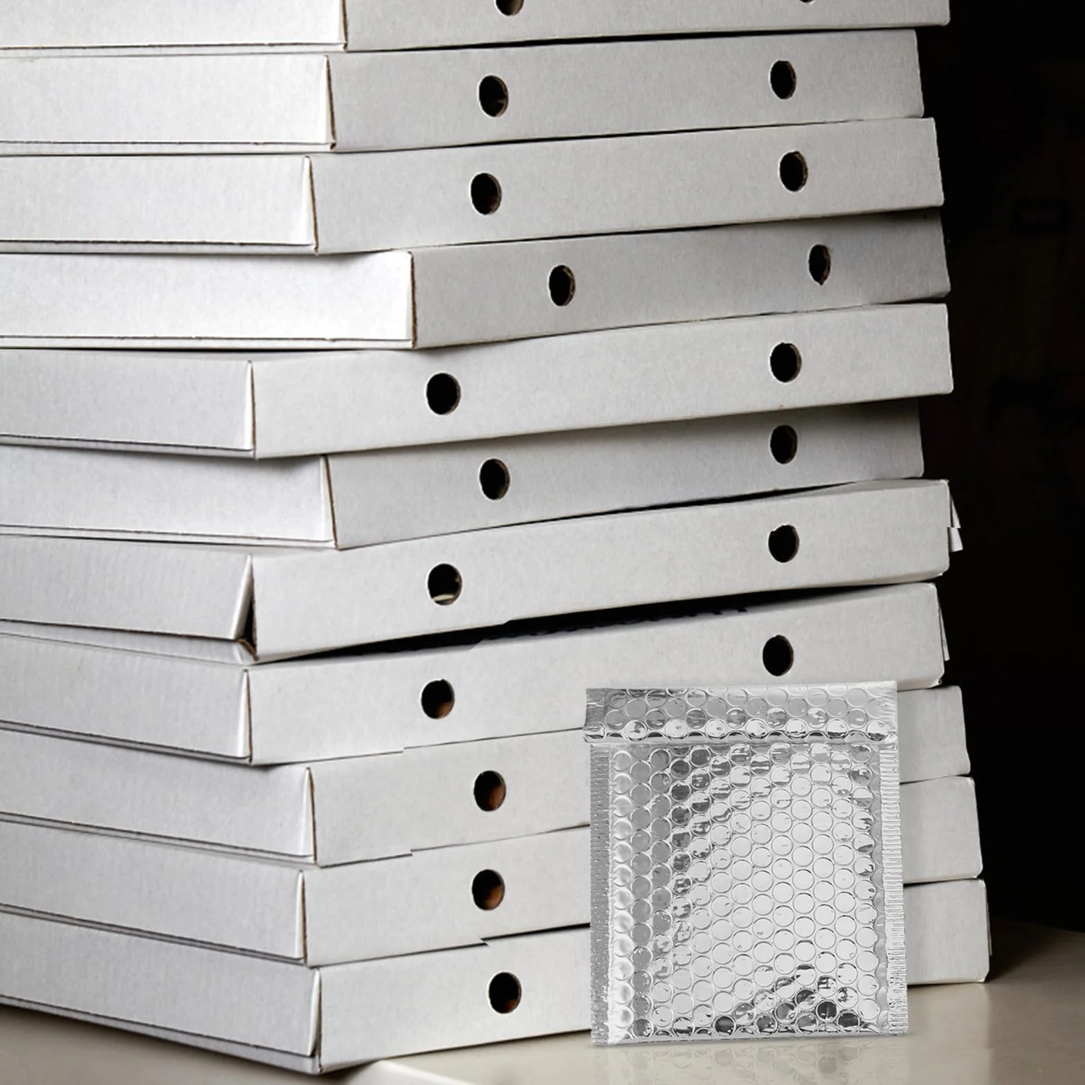 SUPVOX Sobres Acolchados Burbujas Plateadas, Tamaño 14x16 4 Cm, Autosellantes, 100 Unidades para Envío Postal y Protección de Productos en Correos