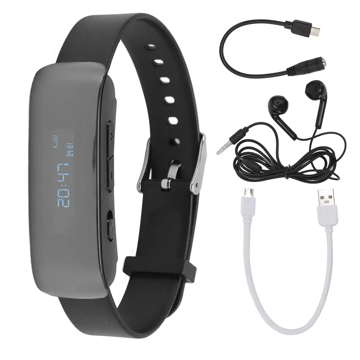 Pulsera con Grabadora de Voz, Reducción de Ruido HD, Reloj Inteligente con Grabadora de Voz AI para Conferencias y Entrevistas (16G)