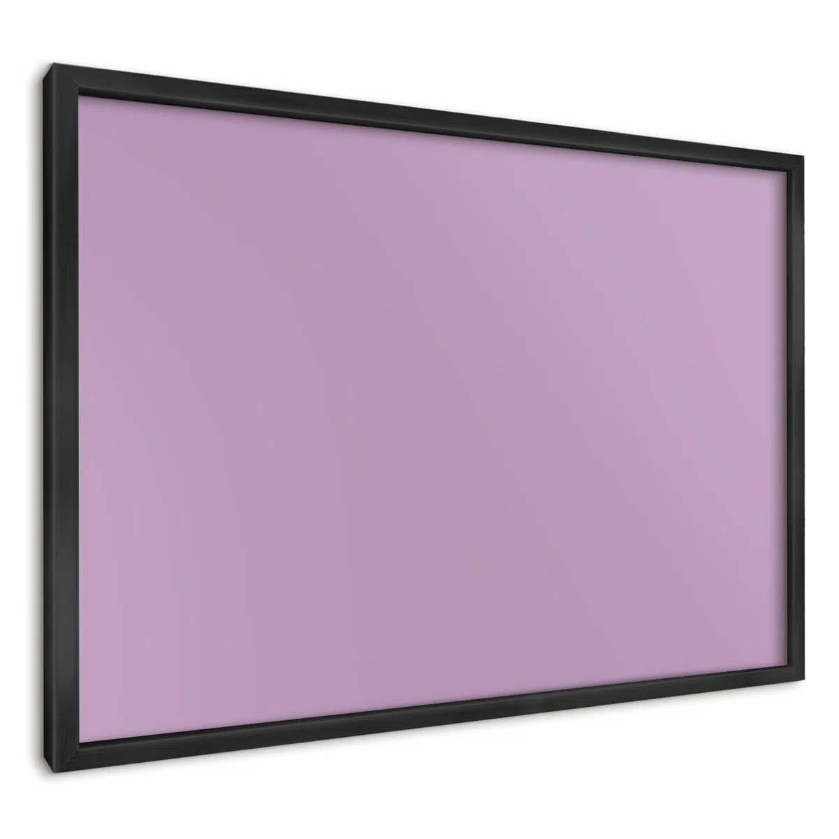 Panel Magnético Informativo 60x40 cm | con Marco Negro | Morado Claro | Montaje Fácil | Pizarra de Pared | Para Restaurante y Bar | Expositor para Menú, Ofertas del Día