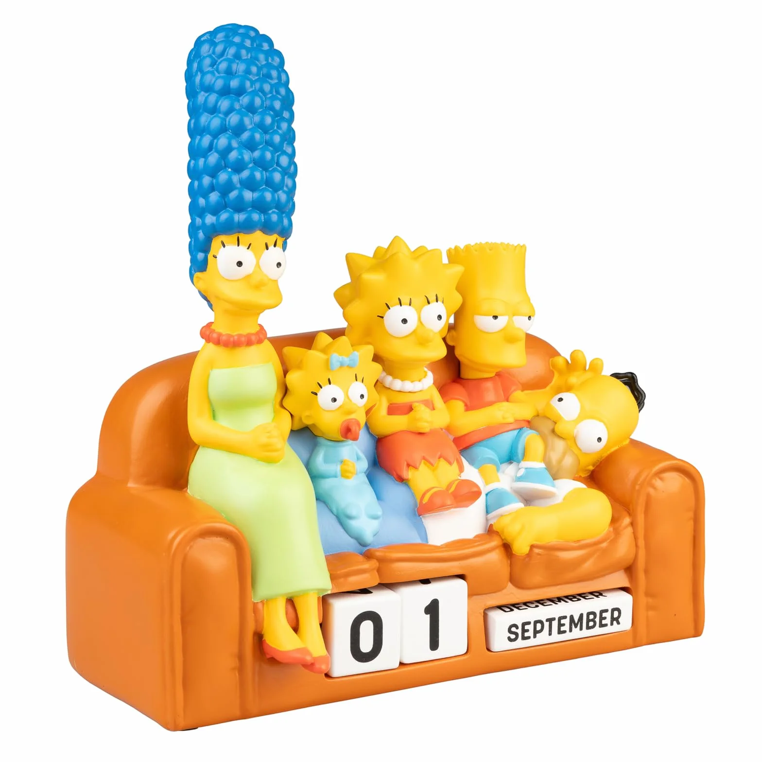 Calendario Perpetuo Simpsons 3D - Figuras Simpsons Regalo Original : Decoracion Habitacion Juvenil o Escritorio - Calendario sobremesa para niños y Adultos