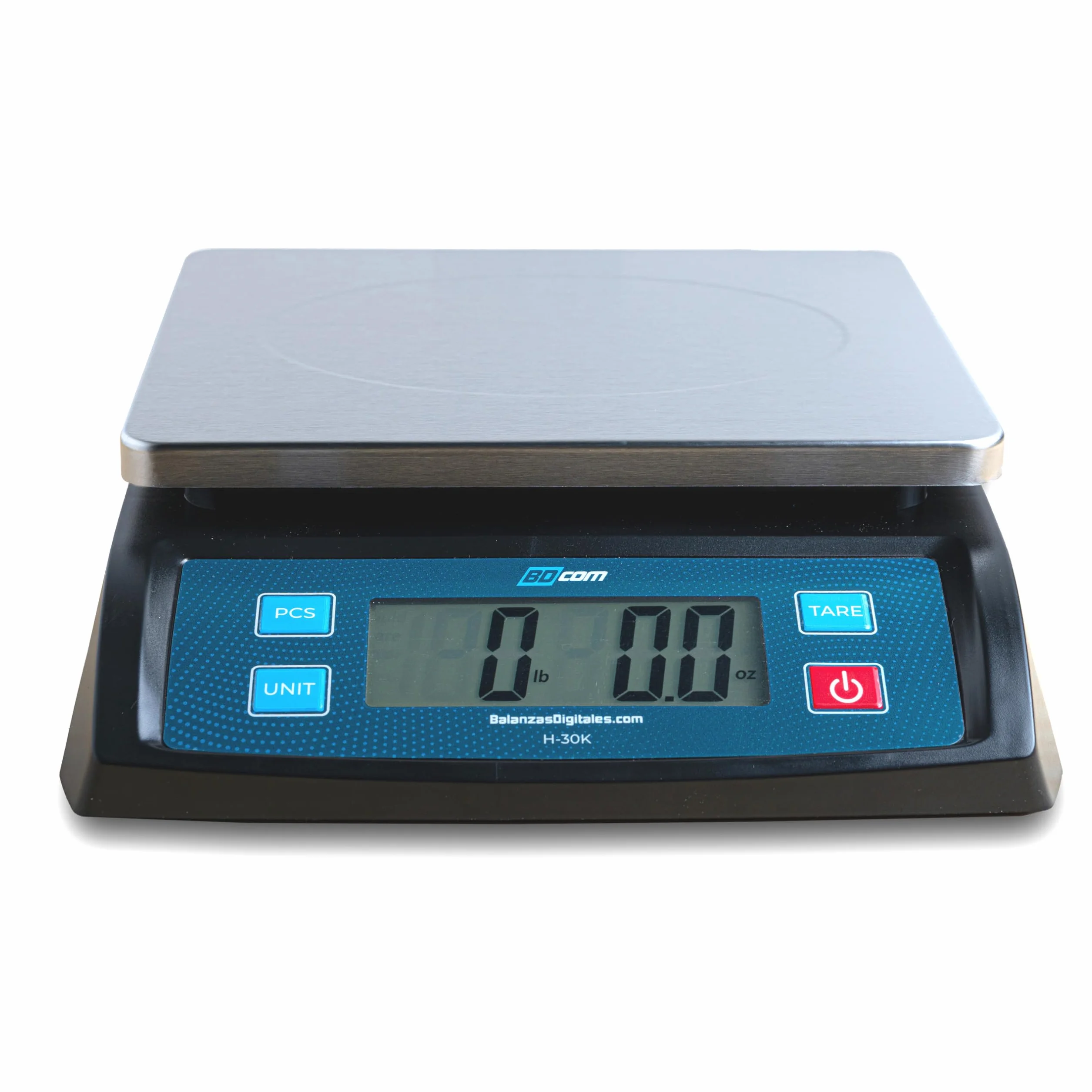 BDCOM Balanza Postal Industrial BD-802 30 Kg 1g Precisión Plato 21x17 cm