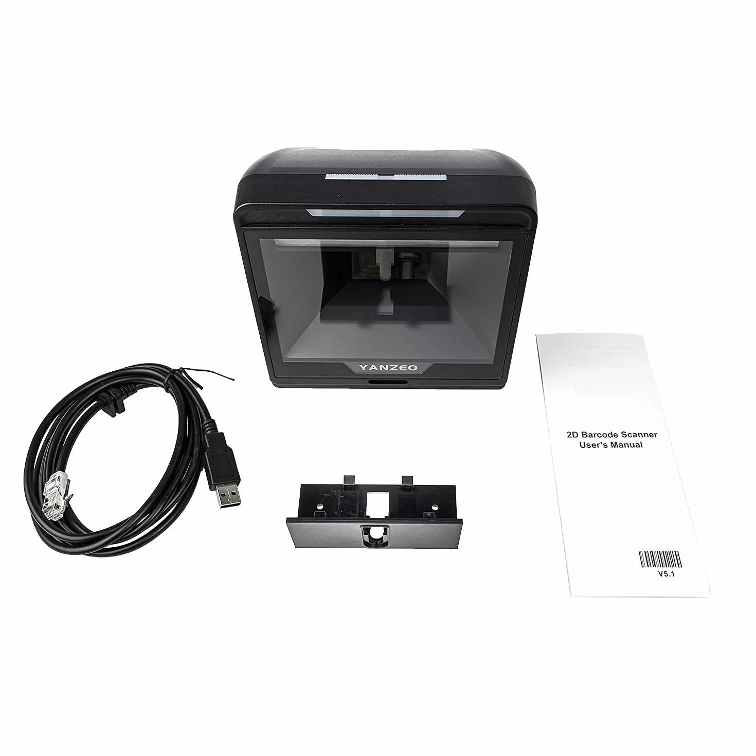 Yanzeo YS868 Lector de código de Barras omnidireccional de Escritorio láser de Cama Plana de Alta Velocidad automático 1D escáner de código de Barras láser