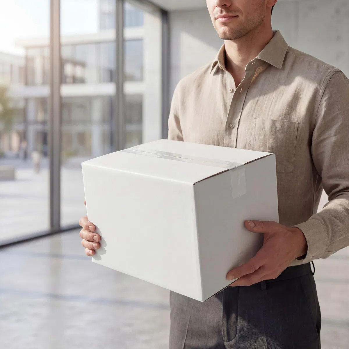 CRUGLA Cajas de envío de 12 x 10 x 10 pulgadas, paquete de 10 cajas de cartón corrugado blanco con cierre lateral y cinta de doble cara preaplicada, cajas de embalaje fáciles de montar para envío de
