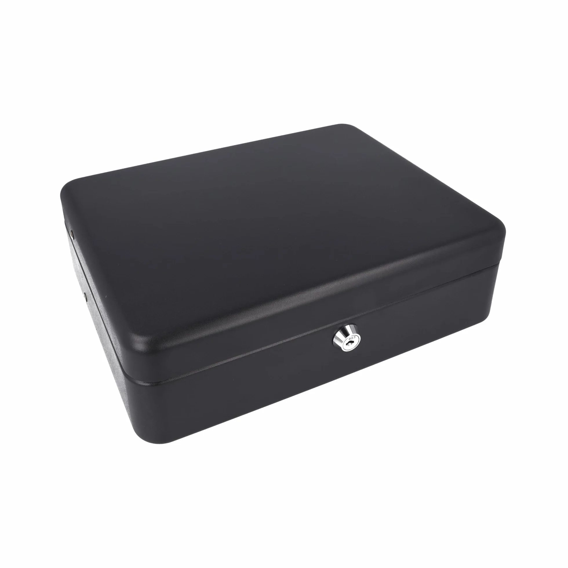Westcott E-51003 Caja de caudales con cerradura cilíndrica, 30 cm, negro