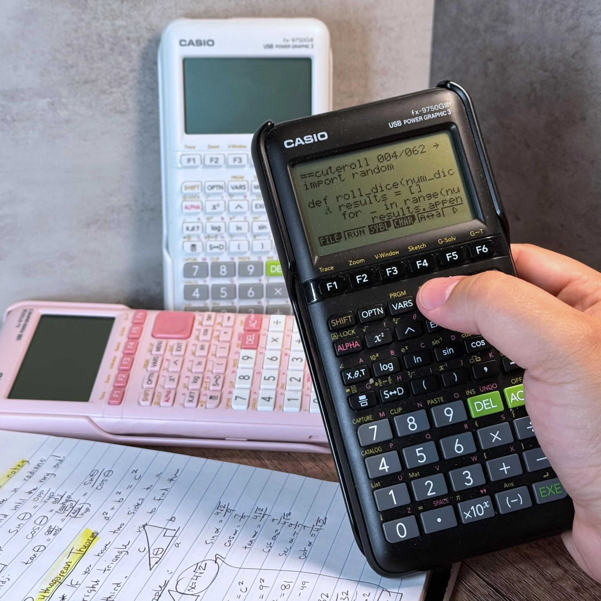Casio fx-9750GIII Calculadora gráfica Negra