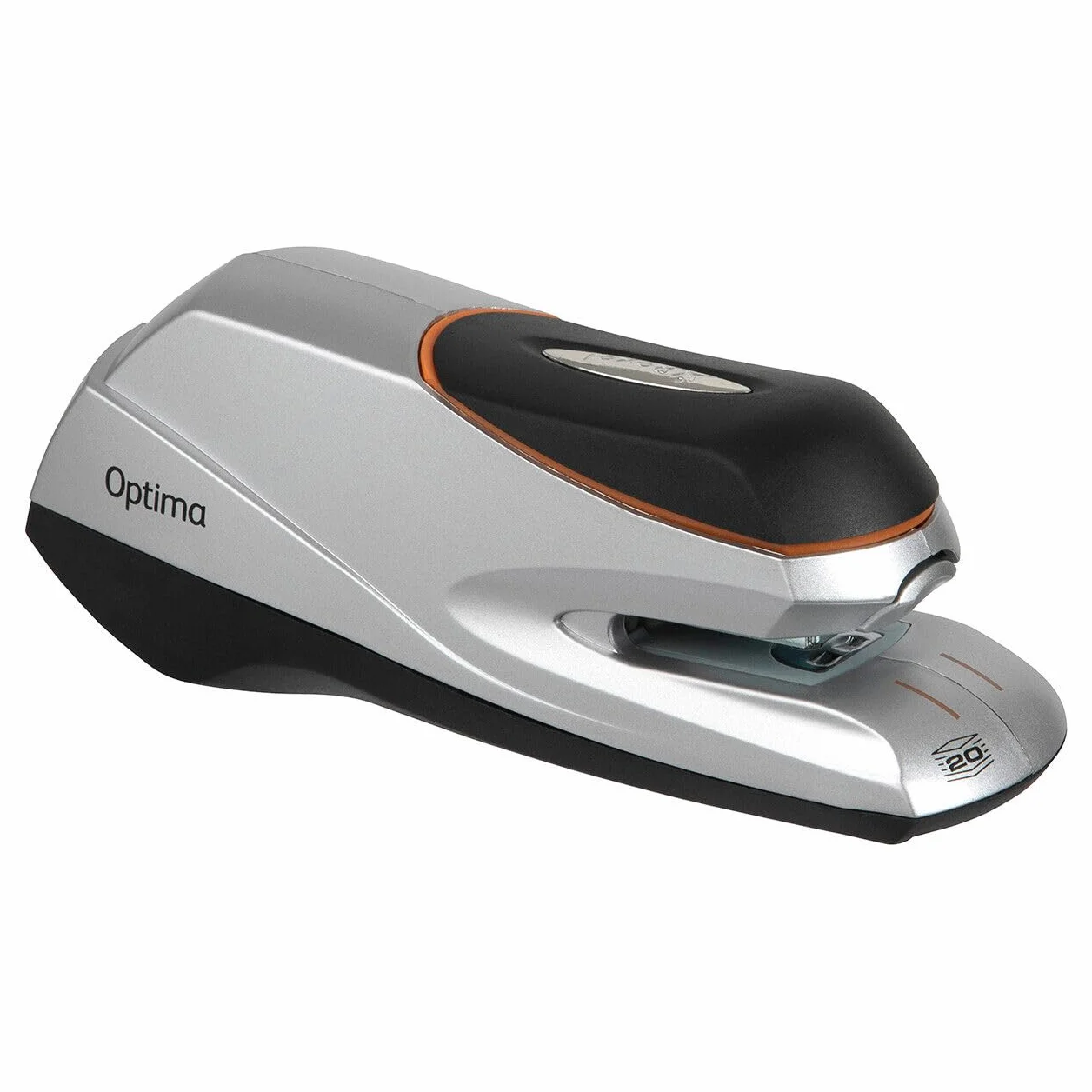 Rexel Optima Grip - Grapadora eléctrica, color plateado