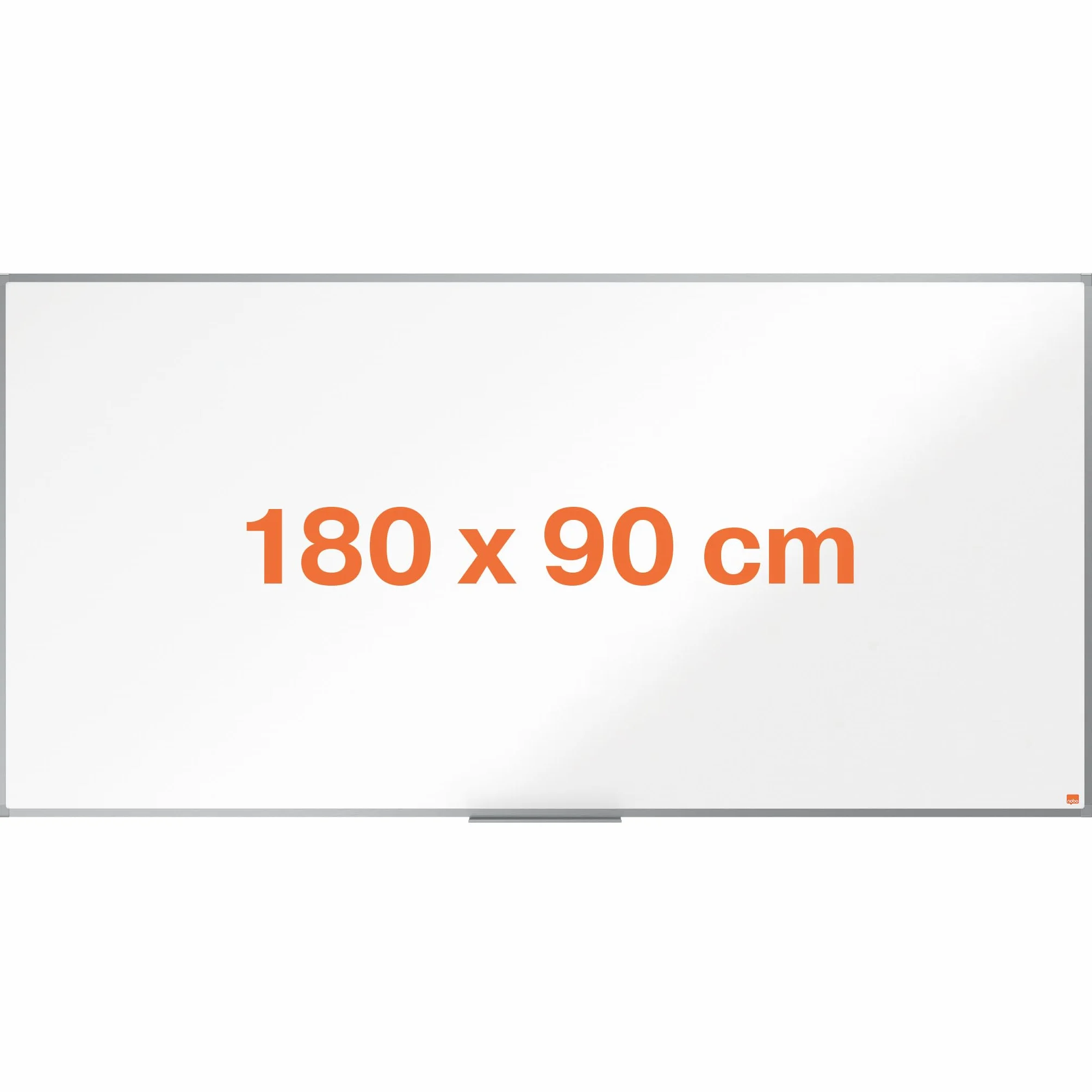 Nobo Essence Pizarra Magnética De Acero 1800×900 Mm Marco Aluminio Anodizado Montaje Esquinas Bandeja Rotuladores