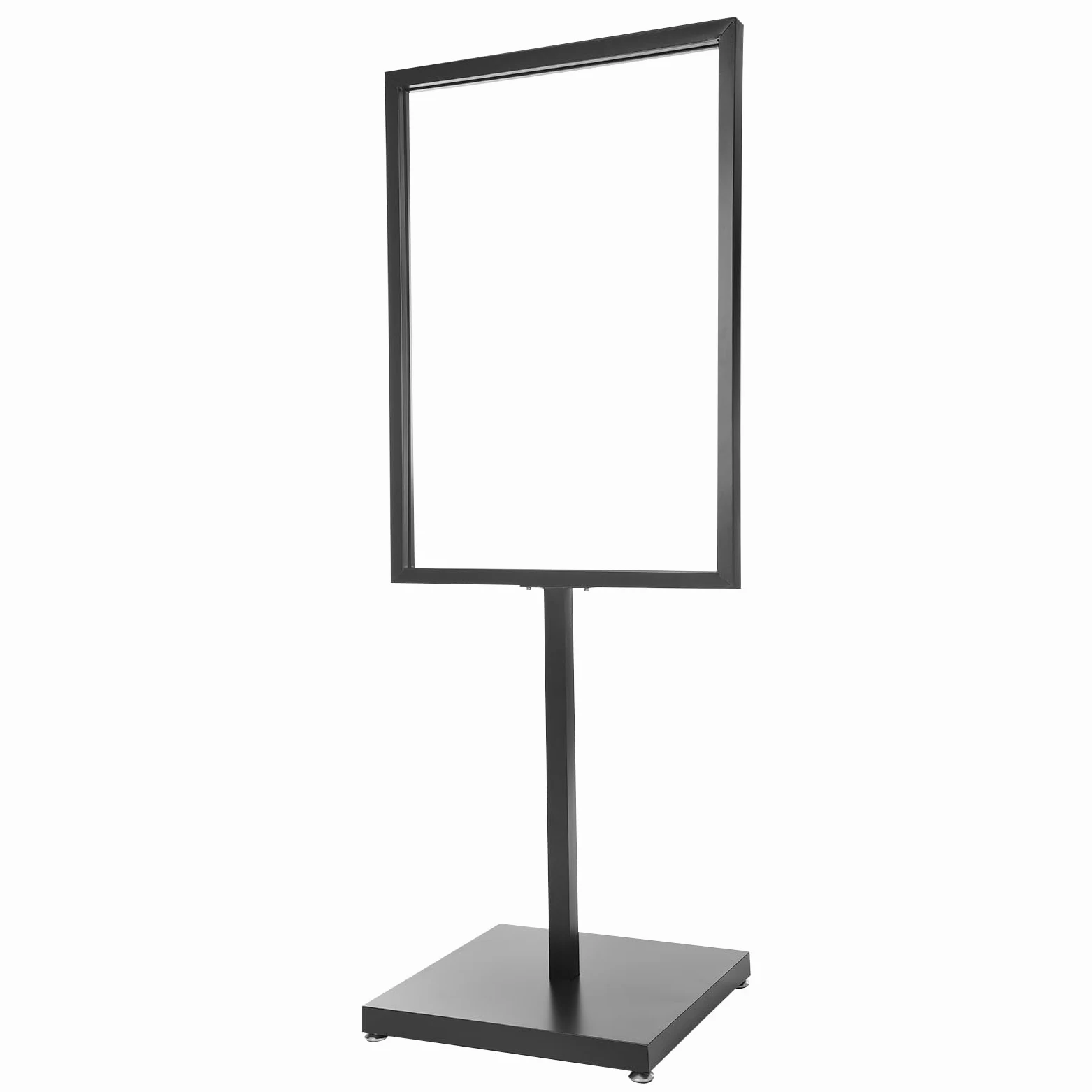 Expositor de publicidad de hierro con ajuste de altura, moderno soporte para carteles con pintura en aerosol antioxidante, marco estable (90 x 65 cm) para tiendas/eventos/exposiciones