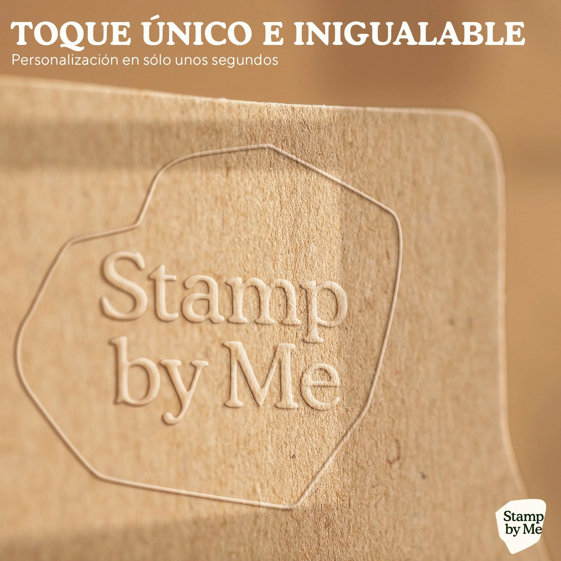 Stamp by Me – Sello para Libros en Relieve Personalizado | 5 Diseños Personalizables con Nombre | Embosador de Libros Ex Libris | Tamaño 10 x 10 cm | Diámetro de 40 mm | Marcador en Seco Elegante