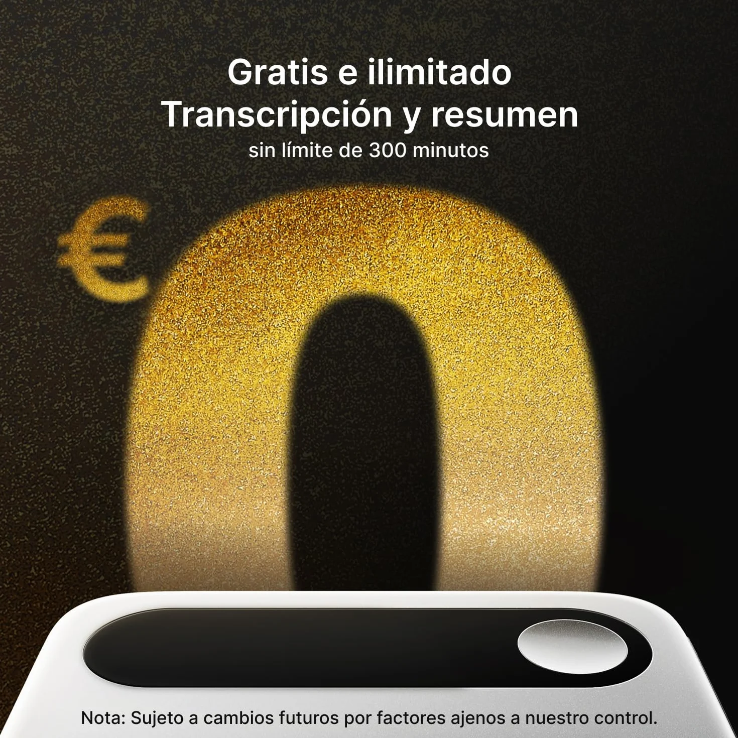 Comulytic Note Pro Grabadora de Voz AI Digital, Transcripción Ilimitada, Control App, 113 Idiomas, Negro