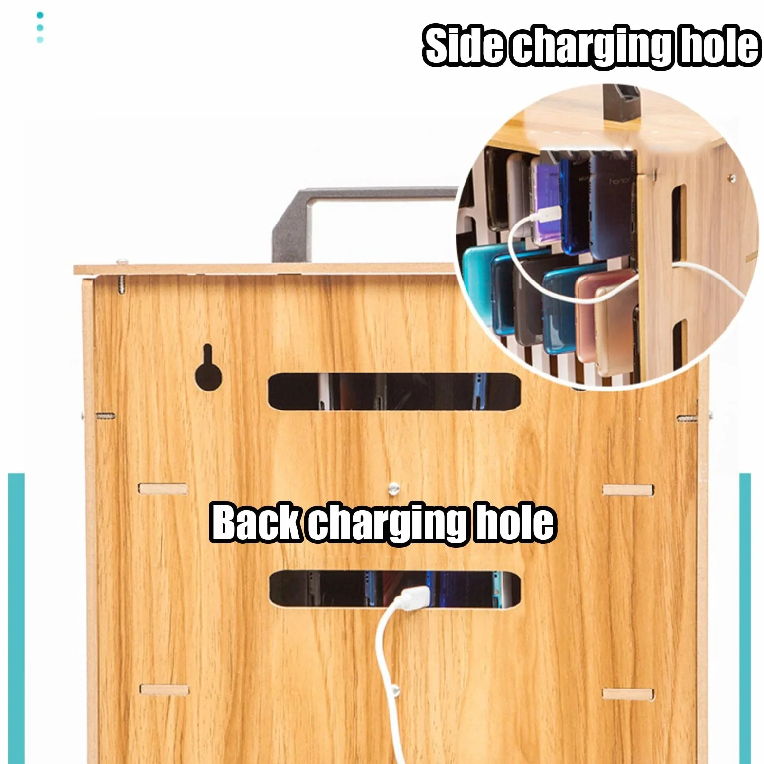 Gabinetes de Madera para Teléfono Móvil 16/36 bits con Llave Montados en la Pared