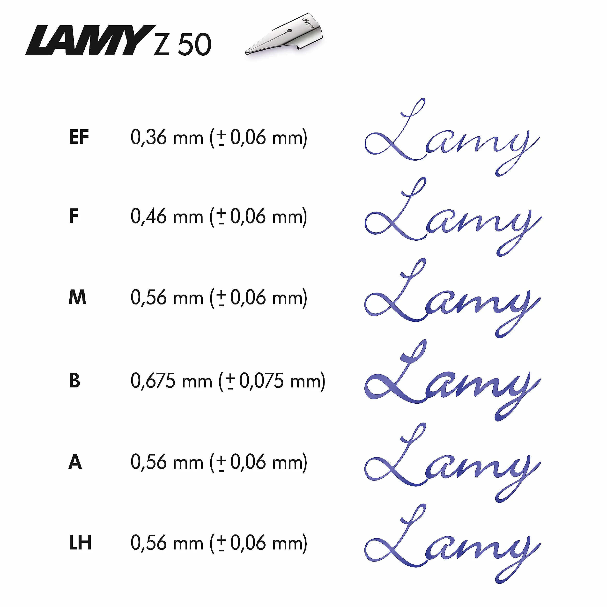 Lamy 1228070 F scala 051 - Pluma estilográfica (trazo F), color plateado cepillado