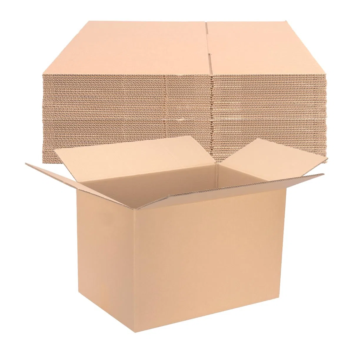 verpacking Caja de cartón plegable con orificios para agarrar, 600 x 400 x 400 mm, 2 ondulaciones, eje BC KK 107G (dimensiones interiores 585 x 385 x 380 mm), 10 unidades