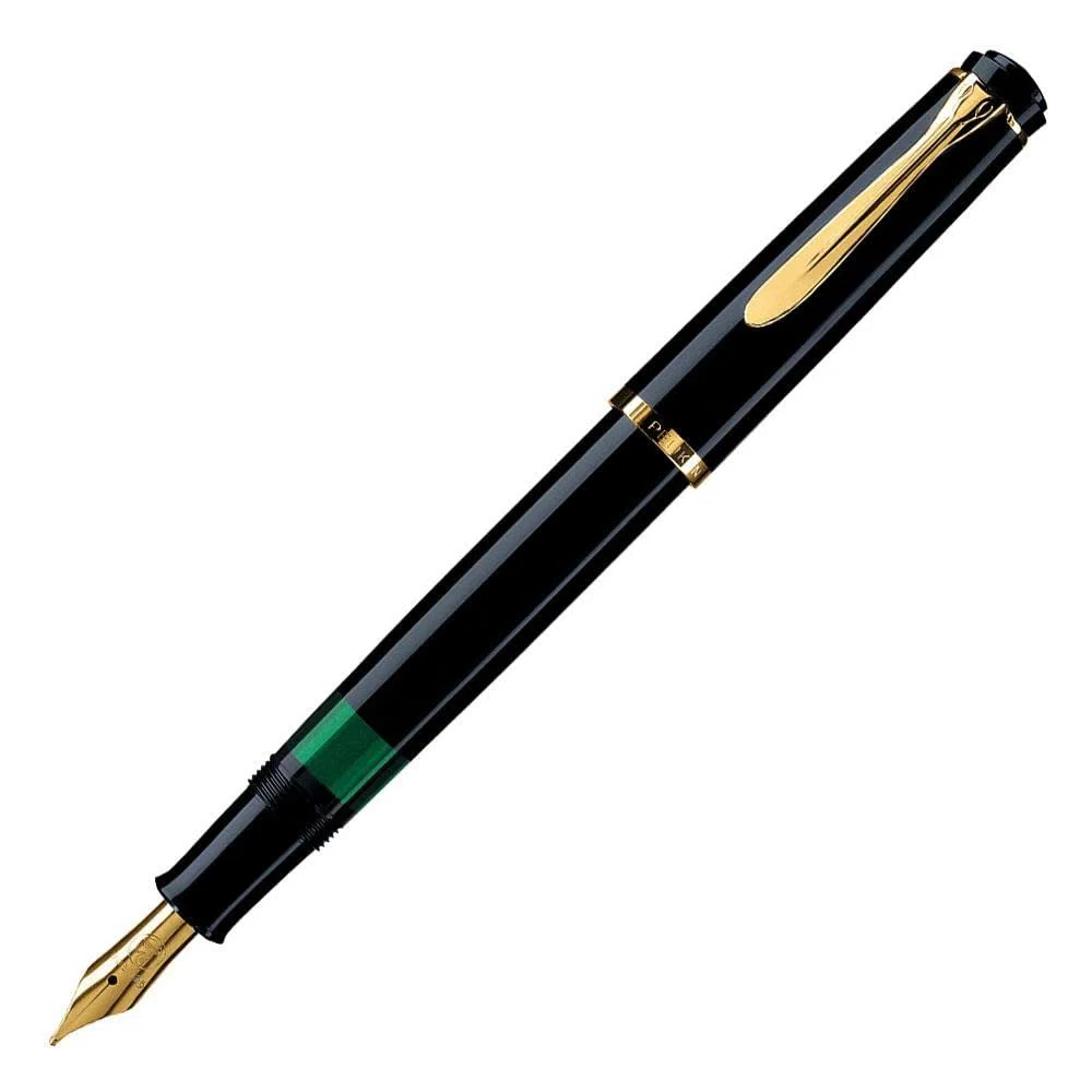 Pelikan Elegance - Pluma estilográfica (punta media), color negro
