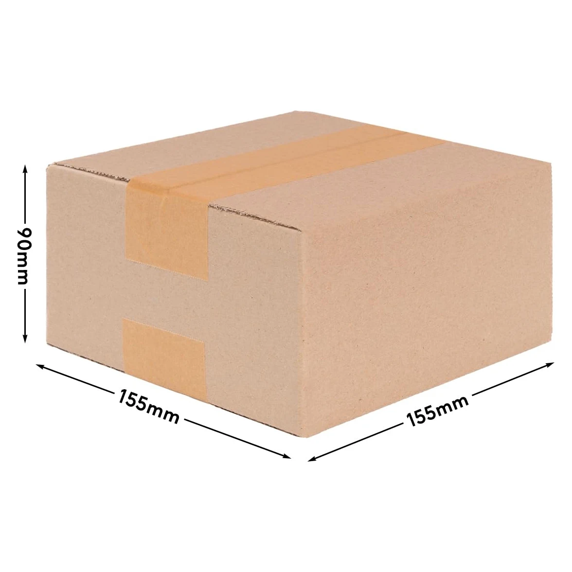 500 cajas plegables cajas de envío DHL cajas 150 x 150 x 80 mm, KK-05, 1-corrugado, material de cartón robusto, envío por correo, cajas de embalaje, cajas de almacenamiento, cajas de envío,