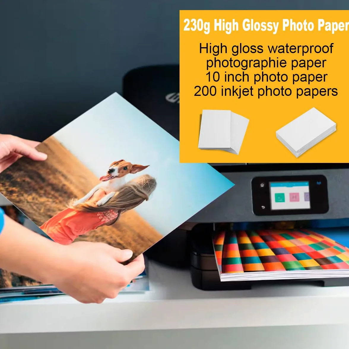 Papel fotográfico de alto brillo (8.5 x 11 pulgadas)