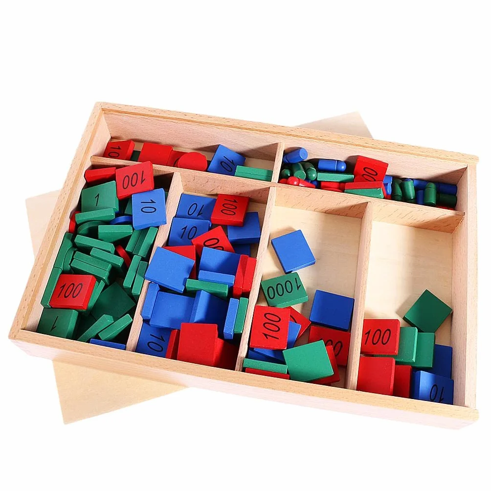Sharplace Montessori Sellos Juguetes Enseñanza de Matemáticas de