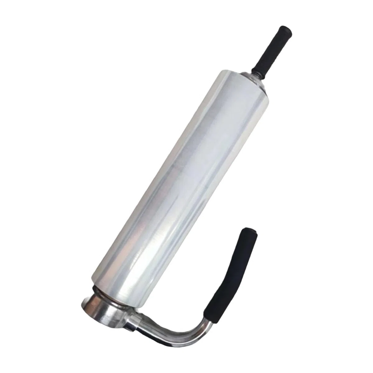 Máquina de embalaje de película elástica para palés, envoltura retráctil de resistencia industrial y dispensador | Dispensador de película retráctil de tensión ajustable resistente con mango extendido