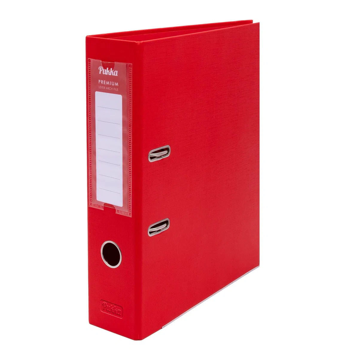 Pukka Pad, Archivador de palanca premium – Paquete de 5 carpetas de 2 anillas para el trabajo o la organización del papeleo en el hogar, 32 x 28 cm, color rojo