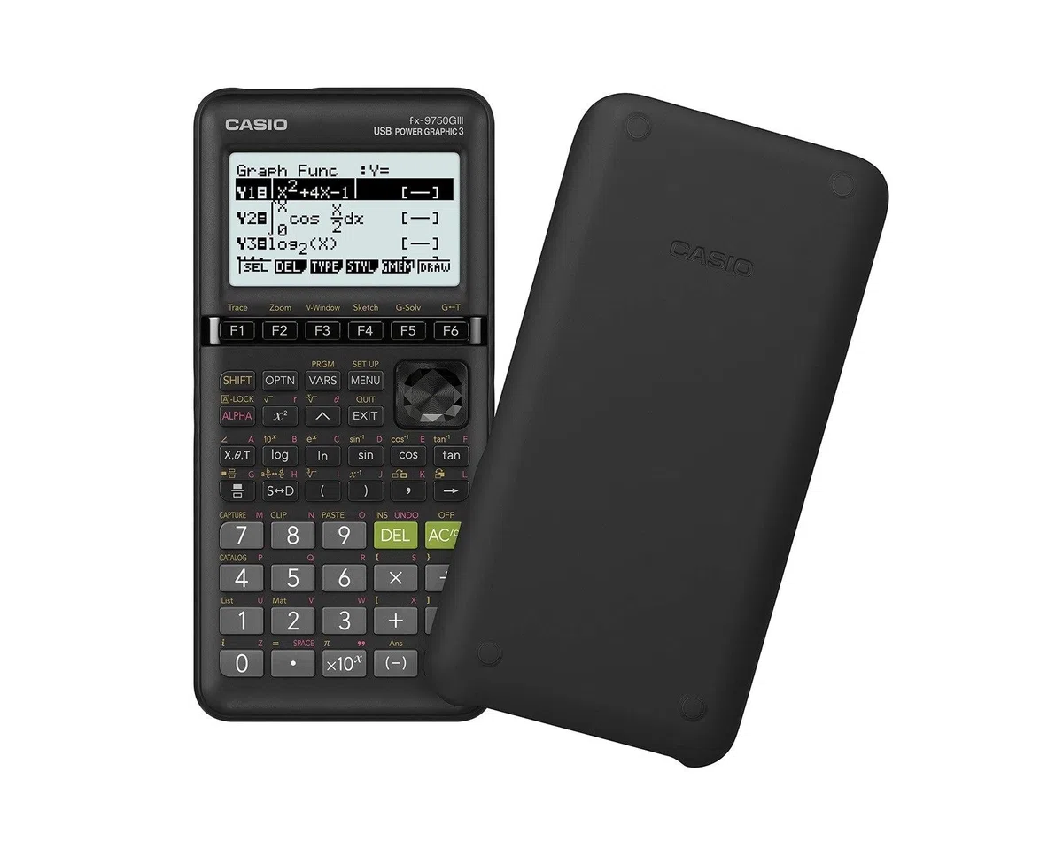 Casio fx-9750GIII - Calculadora gráfica negra, pequeña