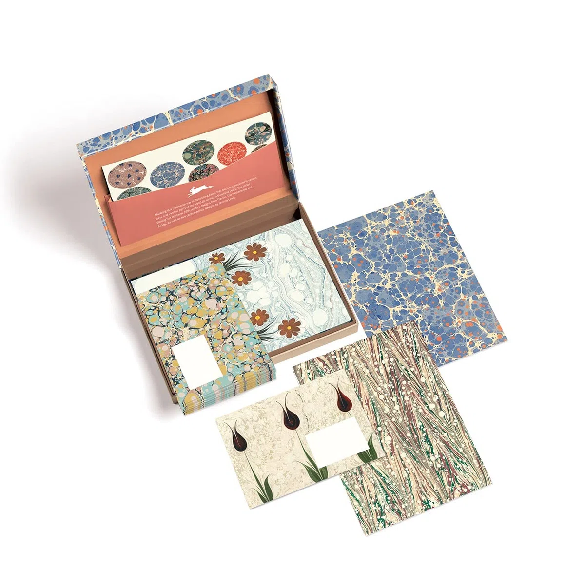 Pepin Press Letter Writing Set: Marbled Paper Design