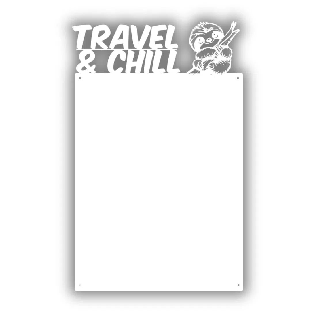Pizarra Magnética - Tablero Magnético con Diseño de Animal - Ideal Para Imanes y Notas - Pizarra Magnética Para Escribir - Incl. Kit de Montaje - Blanco - 50x80 cm