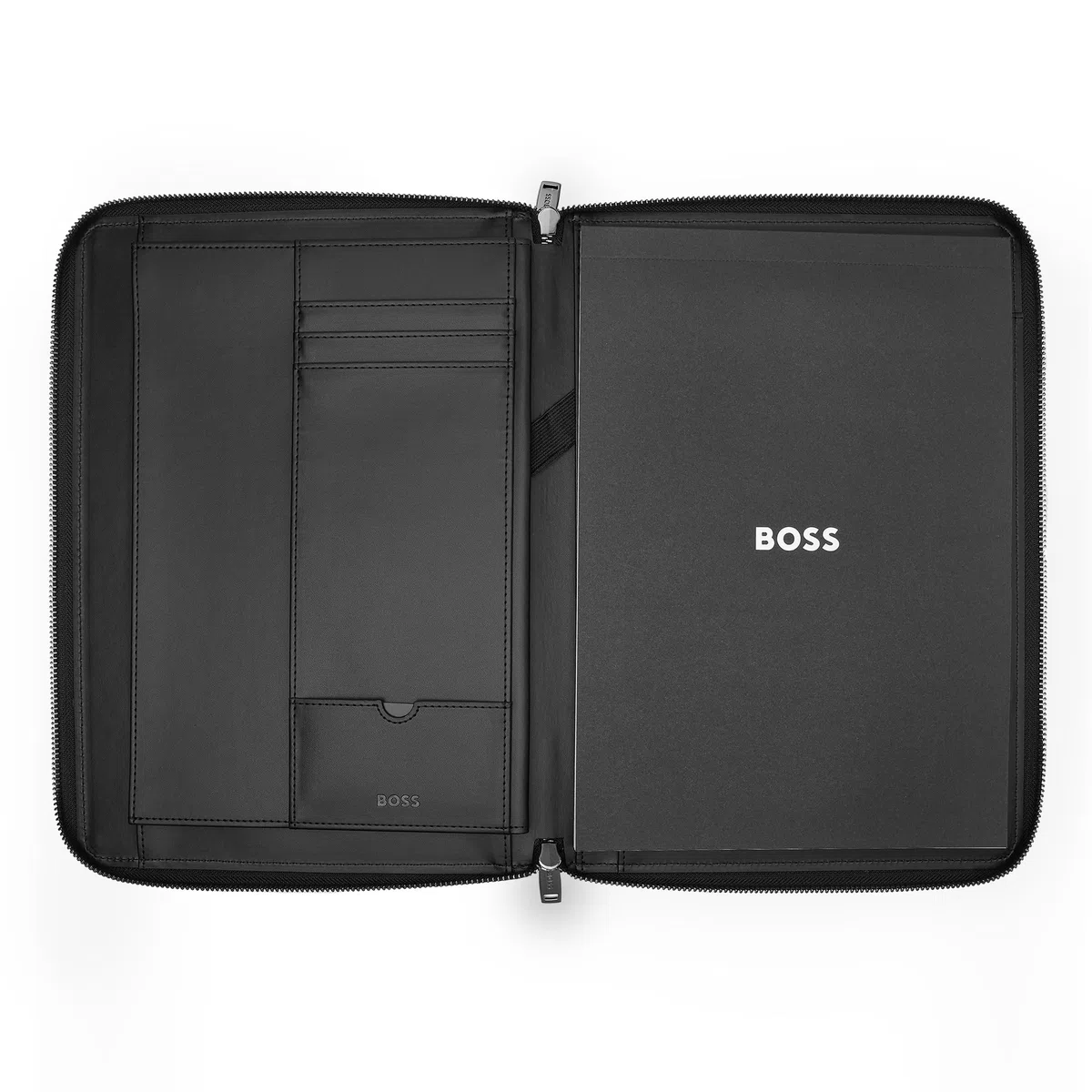 Hugo Boss Carpeta de conferencias A4 Monogram Zipped Black
