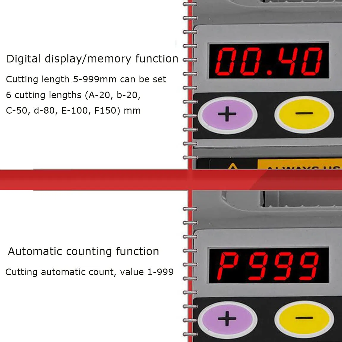 Dispensador de cinta eléctrica Modo dual automático/manualMáquina cortadora de pegamento de doble cara para cinta de acetato Película protectora Pegamento de alta temperatura Adhesivo de doble cara,