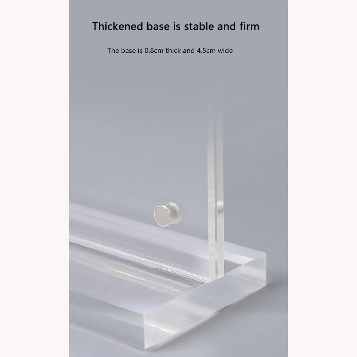 Soporte de letrero acrílico en forma T | Pantalla de menú transparente A3 A4 A5 A6: Soporte de letrero acrílico en forma de T de doble cara, paquete de 2(15*21cm(A5))