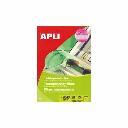 Láminas Apli Transparente A4