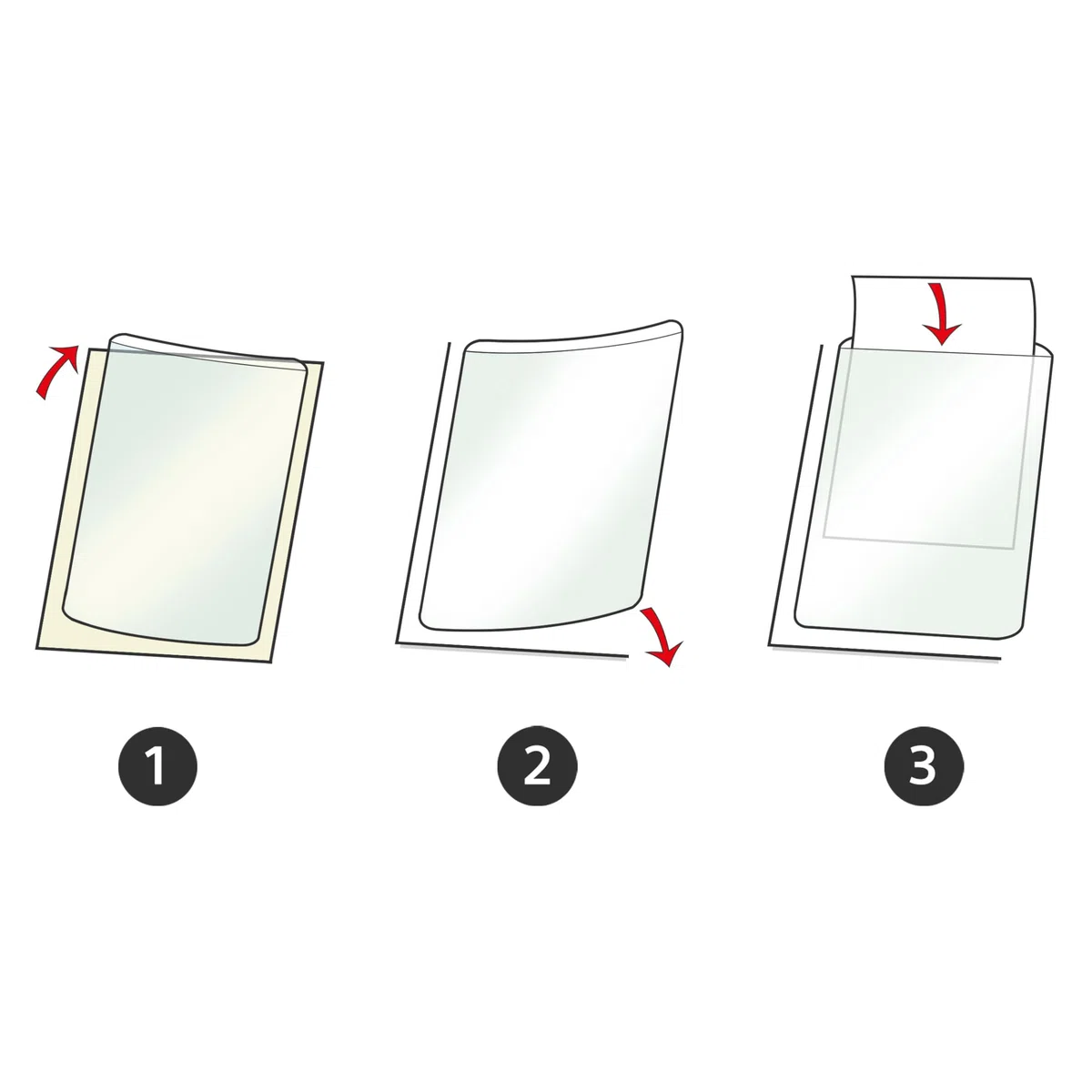Fundas Transparentes Autoadhesivas DIN A6 – Apertura por el Lado Ancho – 100 Unidades | Fundas transparentes para pegar, fundas transparentes autoadhesivas