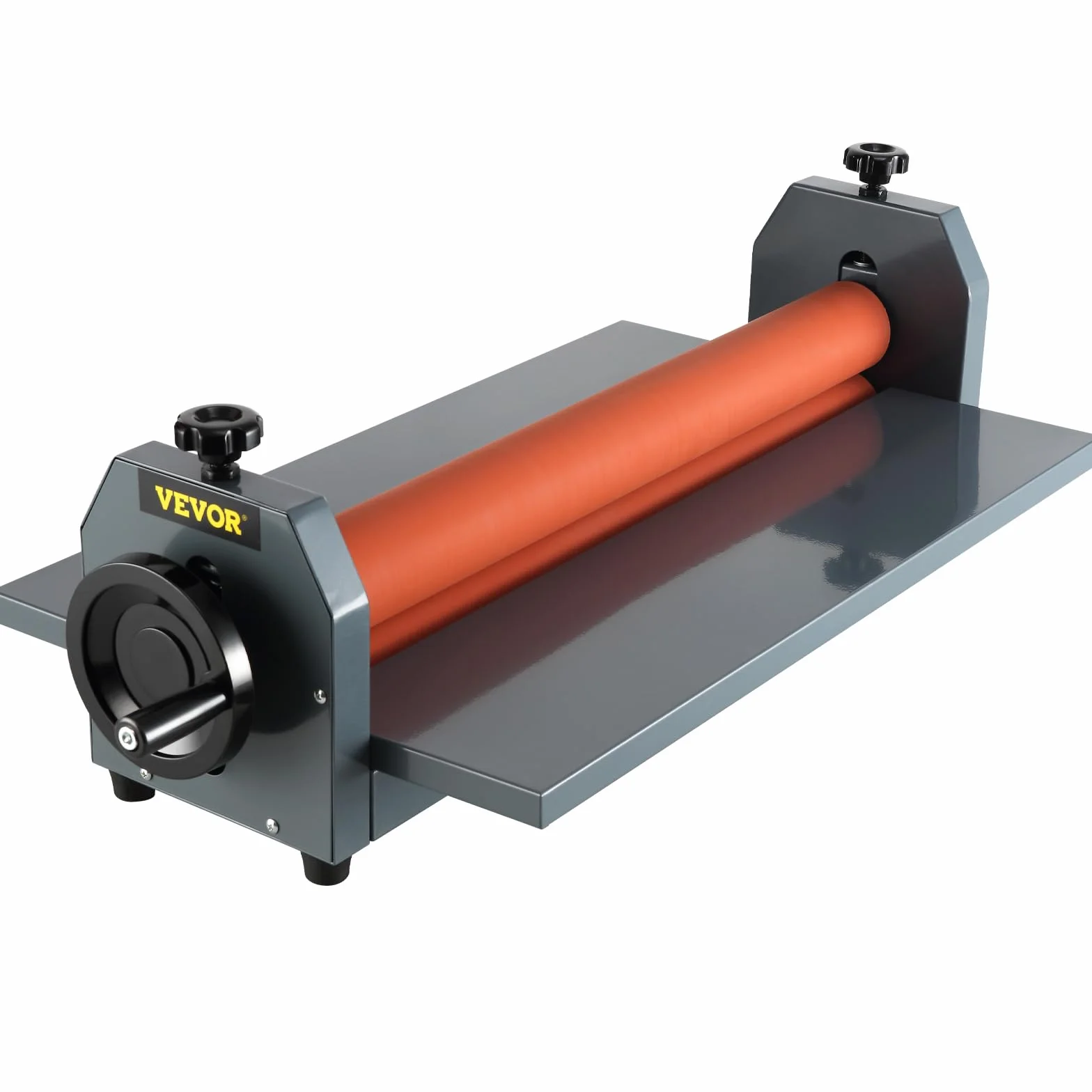 VEVOR Máquina Laminadora en Frío Manual de 1000 mm, Maquina Laminadora Profesional Espesor Máximo 18 mm, con Pies Ajustables, Laminadora de Rollo para Las Tiendas de Fotografía Publicidad Fotocopias