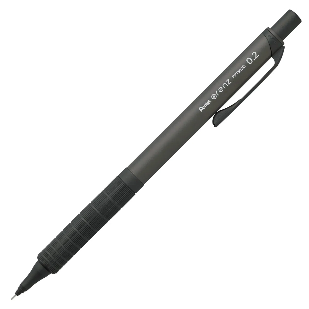 Pentel Orenz XPP1502G2-ANA - Portaminas, 0.2, diseño limitado, 10º aniversario, tipo agarre de metal, mina de 0.2 mm, negro mate, XPP1502G2-ANA