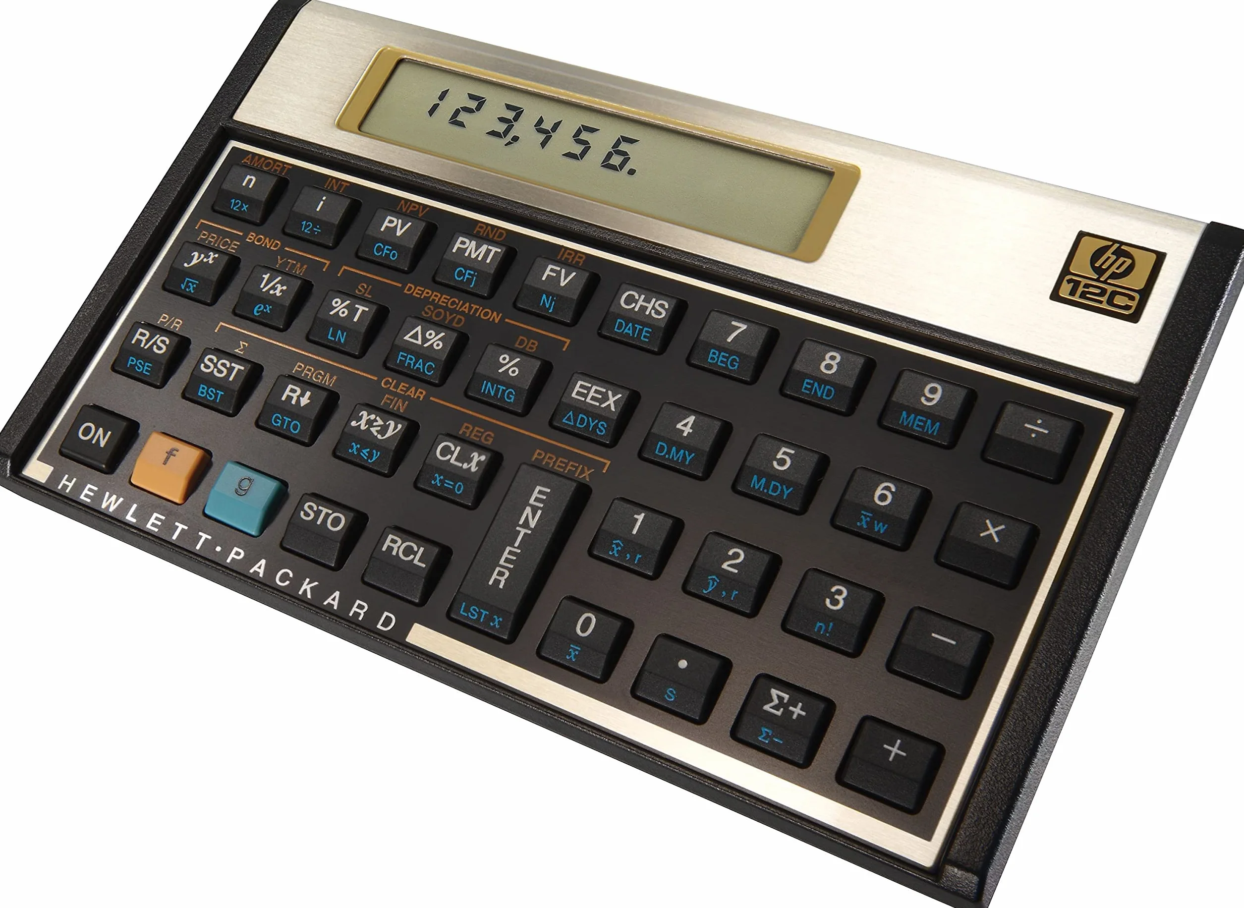 HP 12C Financial Programmable Calculator - Calculadora financiera, Negro