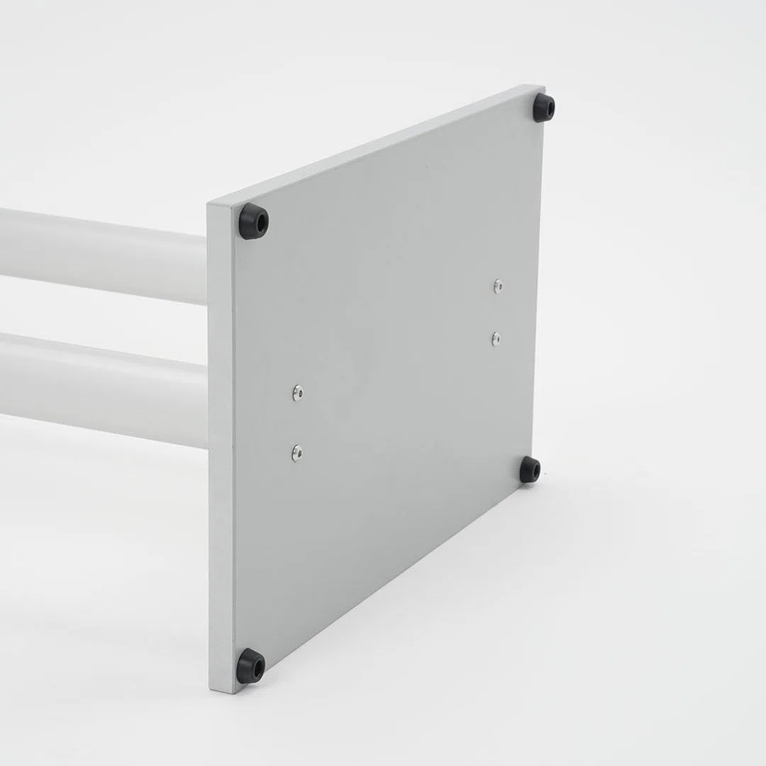 Expositor Publicitario de Pie con Atril Marco Abatible Tamaño A2 Soporte de Metal Base Rectangular