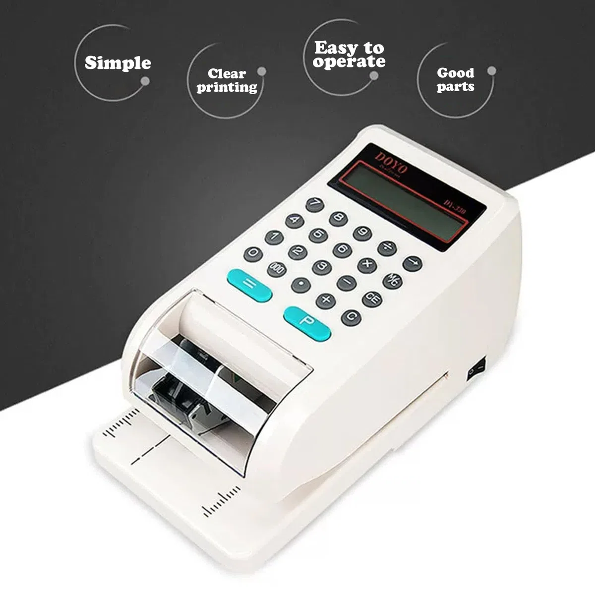 Impresora de cheques eléctrica, Impresora de monto con Letras en Relieve