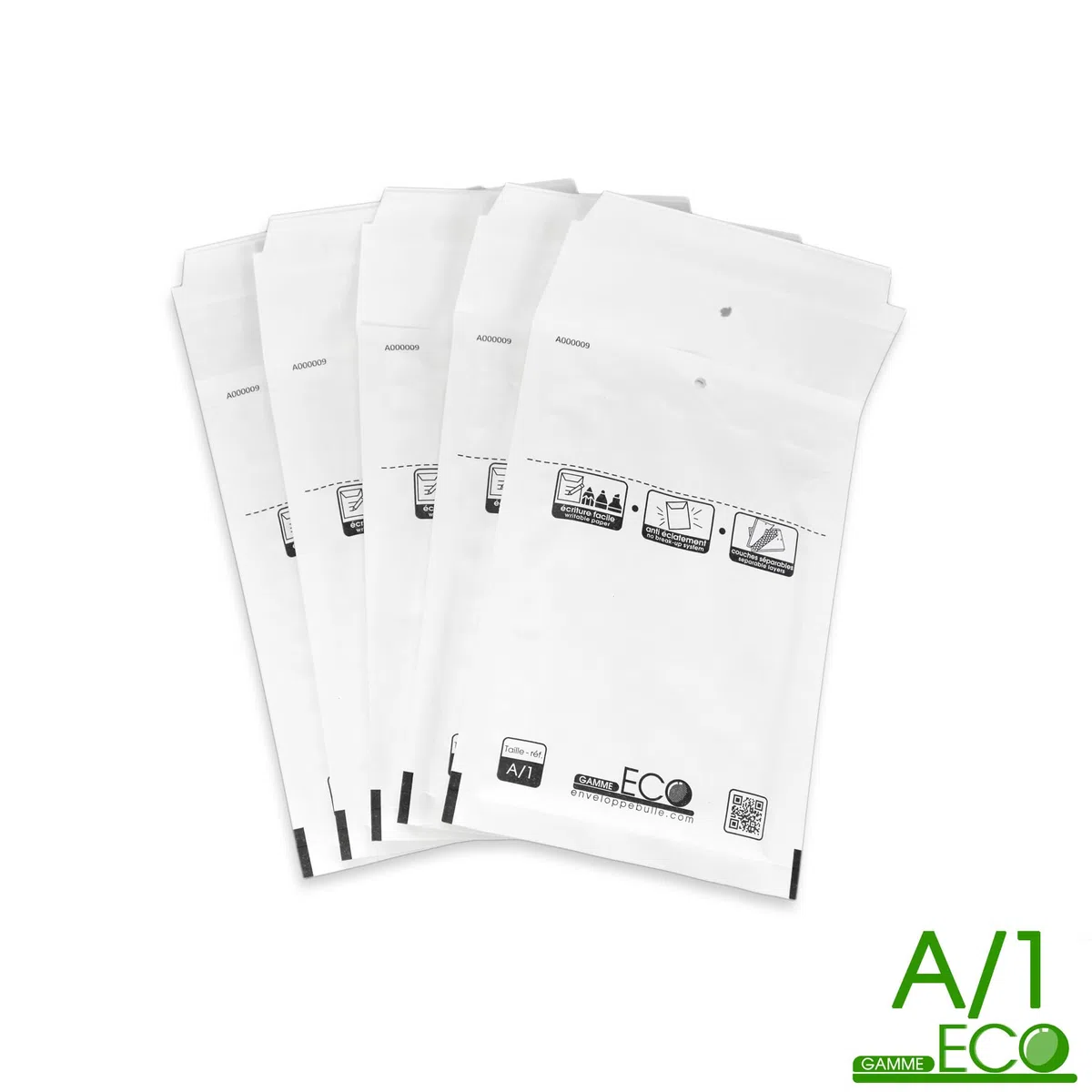 Lote de 200 sobres burbuja wrap-padded Eco un/1 100 x 165 mm