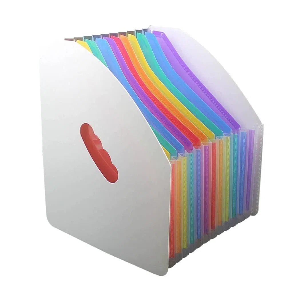Carpeta Carpeta de archivos A4 Organizador documentos la escuela Sobre el escritorio almacenamiento Regalos papel for alumnos Recibos oficina en expansión impermeable Oficina Documentos