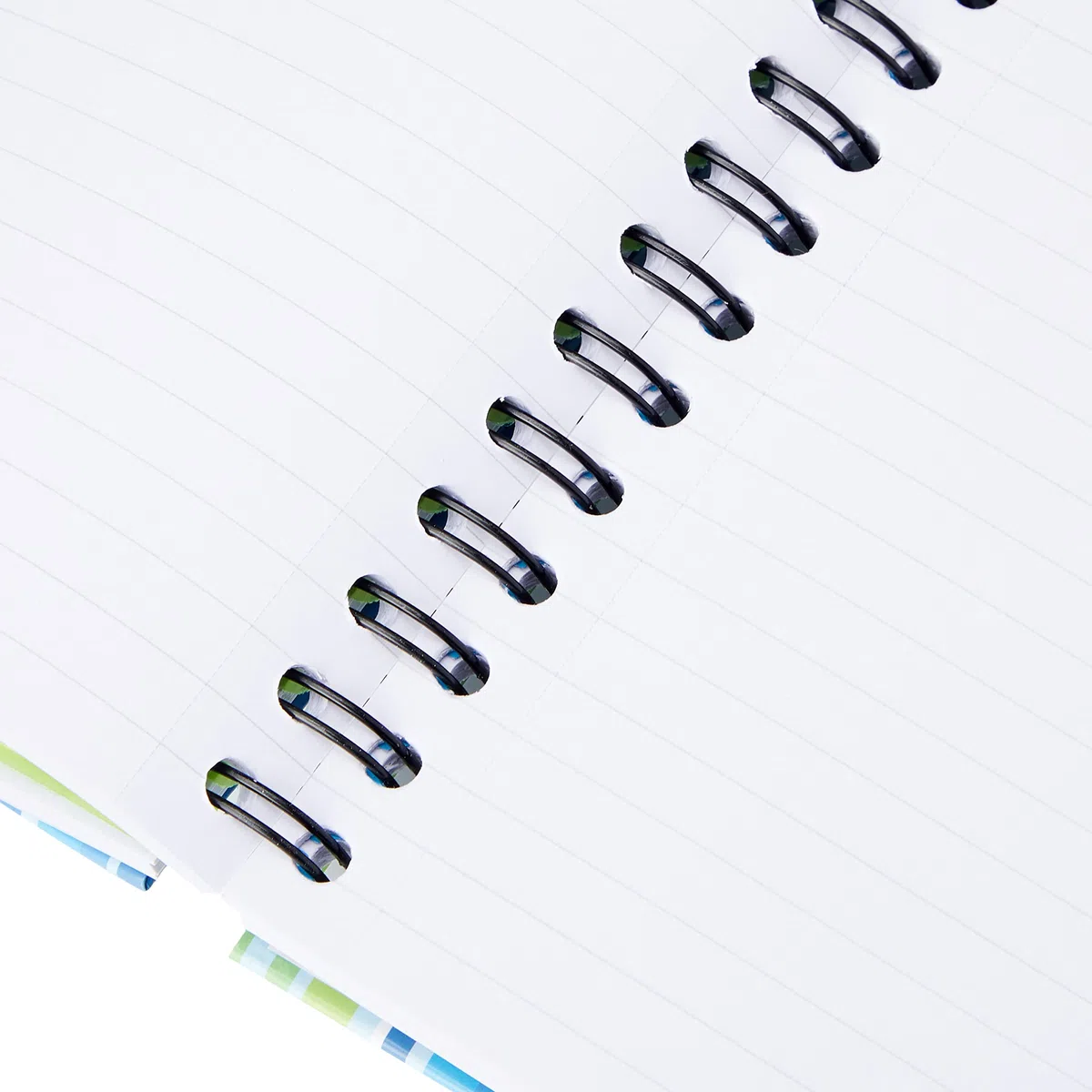 Pukka Pad - Cuaderno de espiral doble de tapa dura (3 unidades, A5, 250 hojas microperforadas, 80 g/m², raya de 8 mm, incluye separadores), diseño de rayas, color rosa y azul, azul y verde (surtido)